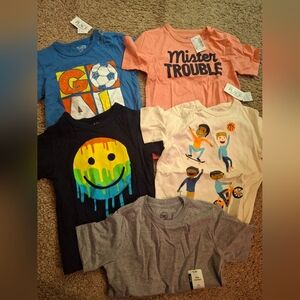 Brand New 4T Children's Place Short-Sleeve Tee & Wonder Nation Boys Tee